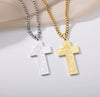 Wholesale Jewelry Stainless Steel Geometric Tree Of Life Cross Electroplated Pendant Necklace Unisex