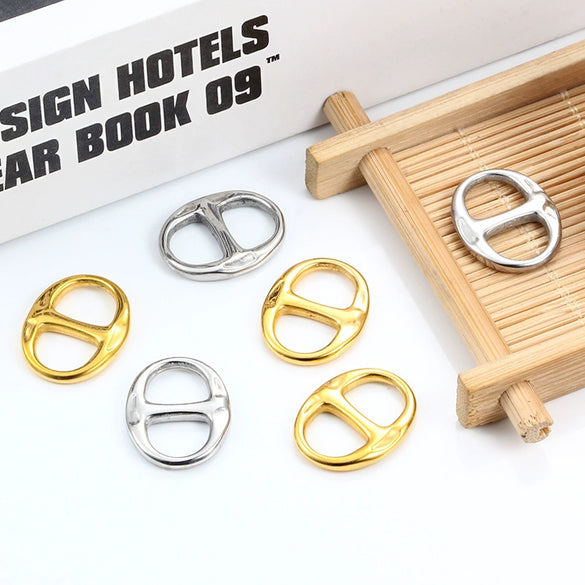 Wholesale Jewelry Stainless Steel Geometric Vacuum Color Retaining Electroplated Diy Buckle Bracelet Necklace Accessories