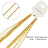 Wholesale Jewelry Stainless Steel Geometric Wave O Word Chain Electroplating Unisex Diy Handmade Decoration Materials