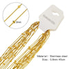 Wholesale Jewelry Stainless Steel Geometric Wave O Word Chain Electroplating Unisex Diy Handmade Decoration Materials