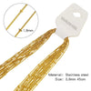 Wholesale Jewelry Stainless Steel Geometric Wave O Word Chain Electroplating Unisex Diy Handmade Decoration Materials