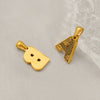 Wholesale Jewelry Stainless Steel Gold Plated English Letter Pendant Necklace