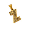Wholesale Jewelry Stainless Steel Gold Plated English Letter Pendant Necklace