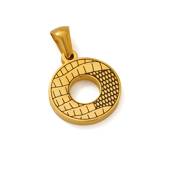 Wholesale Jewelry Stainless Steel Gold Plated English Letter Pendant Necklace
