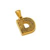 Wholesale Jewelry Stainless Steel Gold Plated English Letter Pendant Necklace