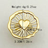 Wholesale Jewelry Stainless Steel Gold Plated Heartshaped Ring For Women