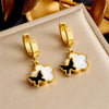 Wholesale Jewelry Stainless Steel Gold Plated Plants And Flowers Pattern Accessories Set For Women