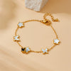 Wholesale Jewelry Stainless Steel Gold Plated Plants And Flowers Pattern Accessories Set For Women