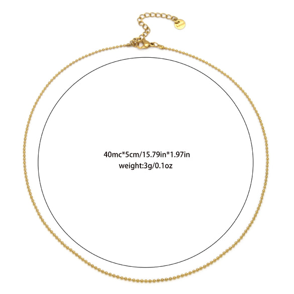 Wholesale Jewelry Stainless Steel Goldplated Geometric Star Snake Bone Chain Necklace For Women