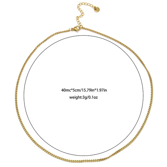 Wholesale Jewelry Stainless Steel Goldplated Geometric Star Snake Bone Chain Necklace For Women