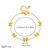 Wholesale Jewelry Stainless Steel Goldplated Insect Pattern Threedimensional Accessories Set With Butterfly Dragonfly For Women