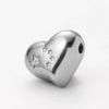Wholesale Jewelry Stainless Steel Heart Love Perforated Beads Electroplating Baroque Style