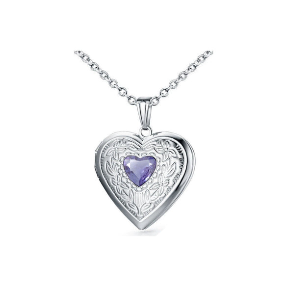 Wholesale Jewelry Stainless Steel Heart Shape Electroplated Pendant Necklace For Women