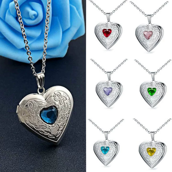 Wholesale Jewelry Stainless Steel Heart Shape Electroplated Pendant Necklace For Women