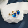 Wholesale Jewelry Stainless Steel Heart Shape Electroplated Women's Stud Earrings