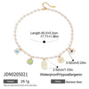 Wholesale Jewelry Stainless Steel Heart Shape Flower Geometric Type Electroplating Women's Clavicle Chain