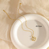 Wholesale Jewelry Stainless Steel Heartshaped Electroplated Mixed Gemstone Setting Love Pendant Necklace