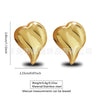 Wholesale Jewelry Stainless Steel Heartshaped Flower Geometric Earrings With Stamping