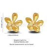 Wholesale Jewelry Stainless Steel Heartshaped Flower Geometric Earrings With Stamping