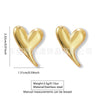 Wholesale Jewelry Stainless Steel Heartshaped Flower Geometric Earrings With Stamping