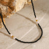 Wholesale Jewelry Stainless Steel Imitation Pearl Geometric Electroplating Necklace For Women