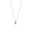 Wholesale Jewelry Stainless Steel Ingot Pendant With Round Snake Clavicle Chain Electroplated
