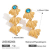 Wholesale Jewelry Stainless Steel 18K Geometric Electroplating Ocean Style Starfish Shell Earrings And Rings For Women