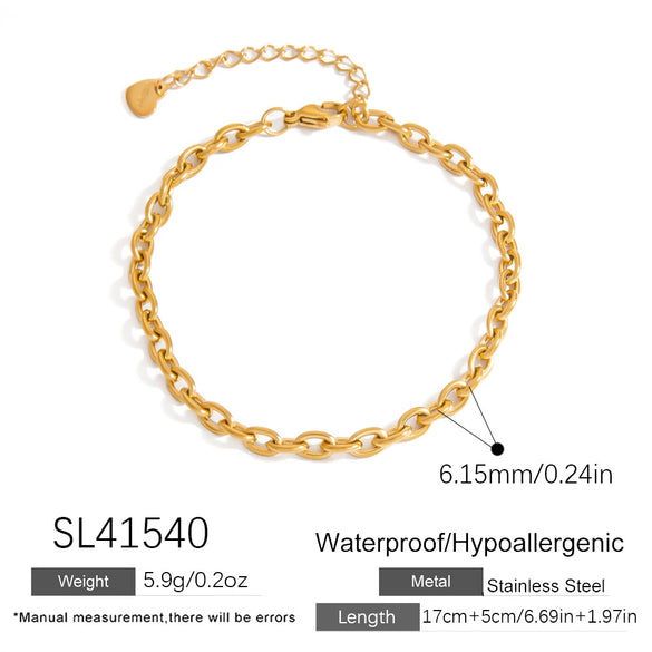 Wholesale Jewelry Stainless Steel 18K Gold Geometric Electroplated Necklace Unisex