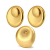 Wholesale Jewelry 316L Stainless Steel 18K Gold Plated Exaggerated Big Round Earrings With Stars Sun And Moon Clouds Universe Pattern
