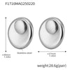 Wholesale Jewelry 316L Stainless Steel 18K Gold Plated Exaggerated Big Round Earrings With Stars Sun And Moon Clouds Universe Pattern