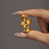 Wholesale Jewelry Stainless Steel 18K Gold Plated Geometric Sshaped Thread Winding Ring