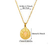 Wholesale Jewelry Stainless Steel 18K Gold Plated Imitation Jade Cross Chain Necklace Unisex