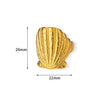 Wholesale Jewelry Stainless Steel 18K Gold Plated Starfish Ring For Ladies With Animal Zodiac Pattern