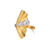 Wholesale Jewelry Stainless Steel 18K Gold Plated Starfish Ring For Ladies With Animal Zodiac Pattern