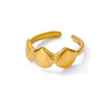 Wholesale Jewelry Stainless Steel 18K Gold Plated Starfish Ring For Ladies With Animal Zodiac Pattern