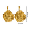 Wholesale Jewelry Stainless Steel 18K Goldplated Creative Flower Pendant Necklace