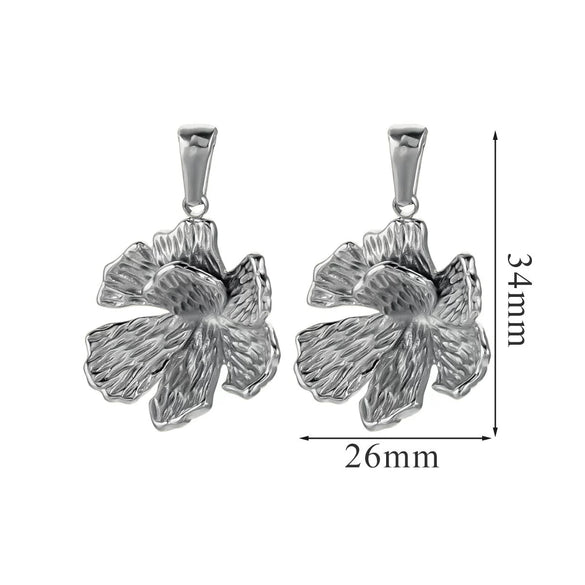 Wholesale Jewelry Stainless Steel 18K Goldplated Creative Flower Pendant Necklace