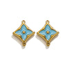 Wholesale Jewelry Stainless Steel 18K Goldplated Fourleaf Clover Double Hanging Bracelet Necklace Electroplating