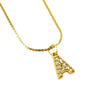 Wholesale Jewelry 316L Stainless Steel Letter Necklace Gold Plated With Diamond Egg S Chain For Women