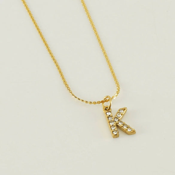 Wholesale Jewelry 316L Stainless Steel Letter Necklace Gold Plated With Diamond Egg S Chain For Women