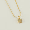 Wholesale Jewelry 316L Stainless Steel Letter Necklace Gold Plated With Diamond Egg S Chain For Women
