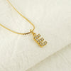 Wholesale Jewelry 316L Stainless Steel Letter Necklace Gold Plated With Diamond Egg S Chain For Women