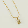 Wholesale Jewelry 316L Stainless Steel Letter Necklace Gold Plated With Diamond Egg S Chain For Women