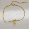Wholesale Jewelry Stainless Steel Letter Pendant Love Knot Bracelet Electroplating For Women