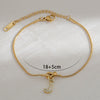 Wholesale Jewelry Stainless Steel Letter Pendant Love Knot Bracelet Electroplating For Women