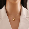 Wholesale Jewelry Stainless Steel Letter Pendant Necklace With Electroplating