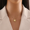 Wholesale Jewelry Stainless Steel Letter Pendant Necklace With Electroplating