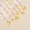 Wholesale Jewelry Stainless Steel Letter Pendant Necklace With Electroplating