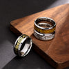 Wholesale Jewelry Stainless Steel Letter Ring With Fish Pattern Electroplated Unisex