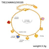 Wholesale Jewelry 316L Stainless Steel Light Luxury Oil Dripping Clavicle Chain And Bracelet